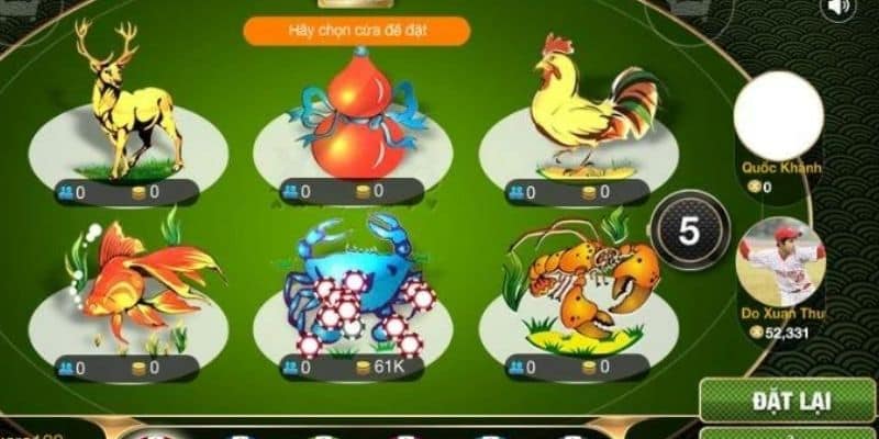 Các loại phần thưởng hấp dẫn khi chơi Game Bầu Cua Tôm Cá tại Sanclub